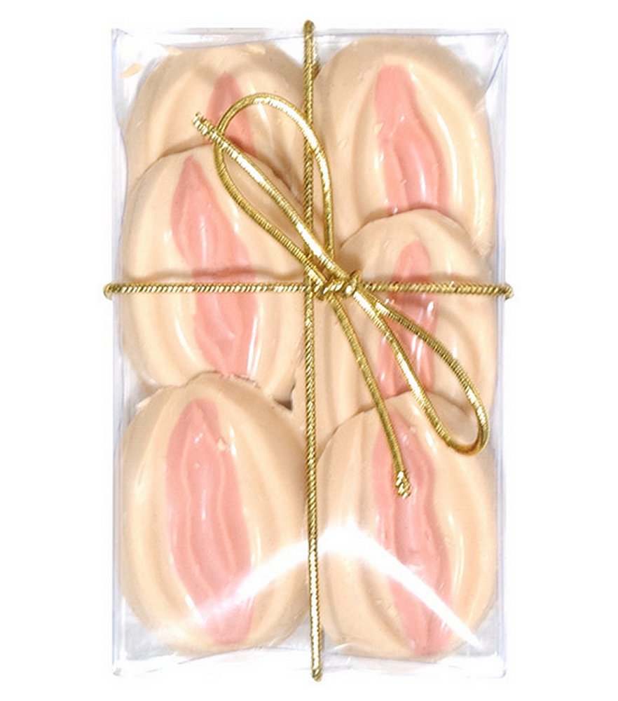 Bite Size White Chocolate Pussies (Pack of 6)