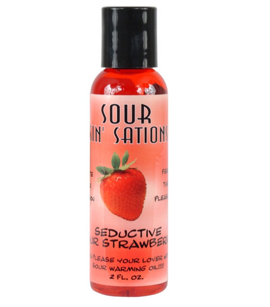 Sour sin' sations Edible Sour Strawberry Warming Oil