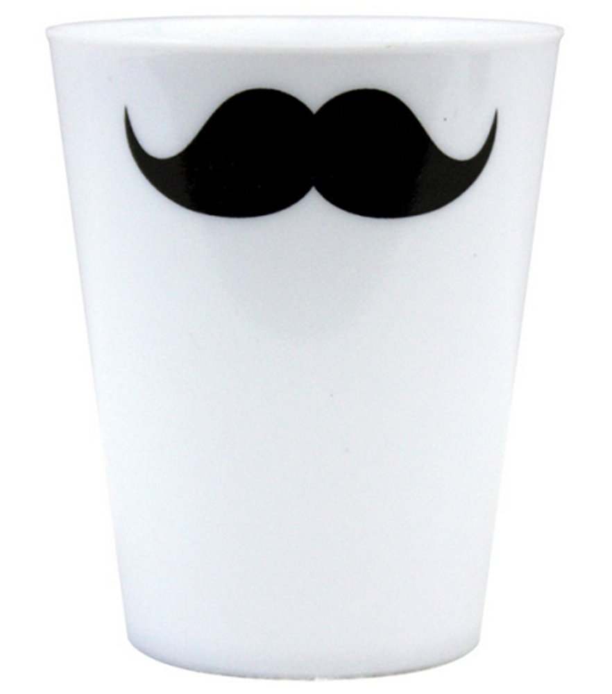 Mustache Plastic Shot Glass