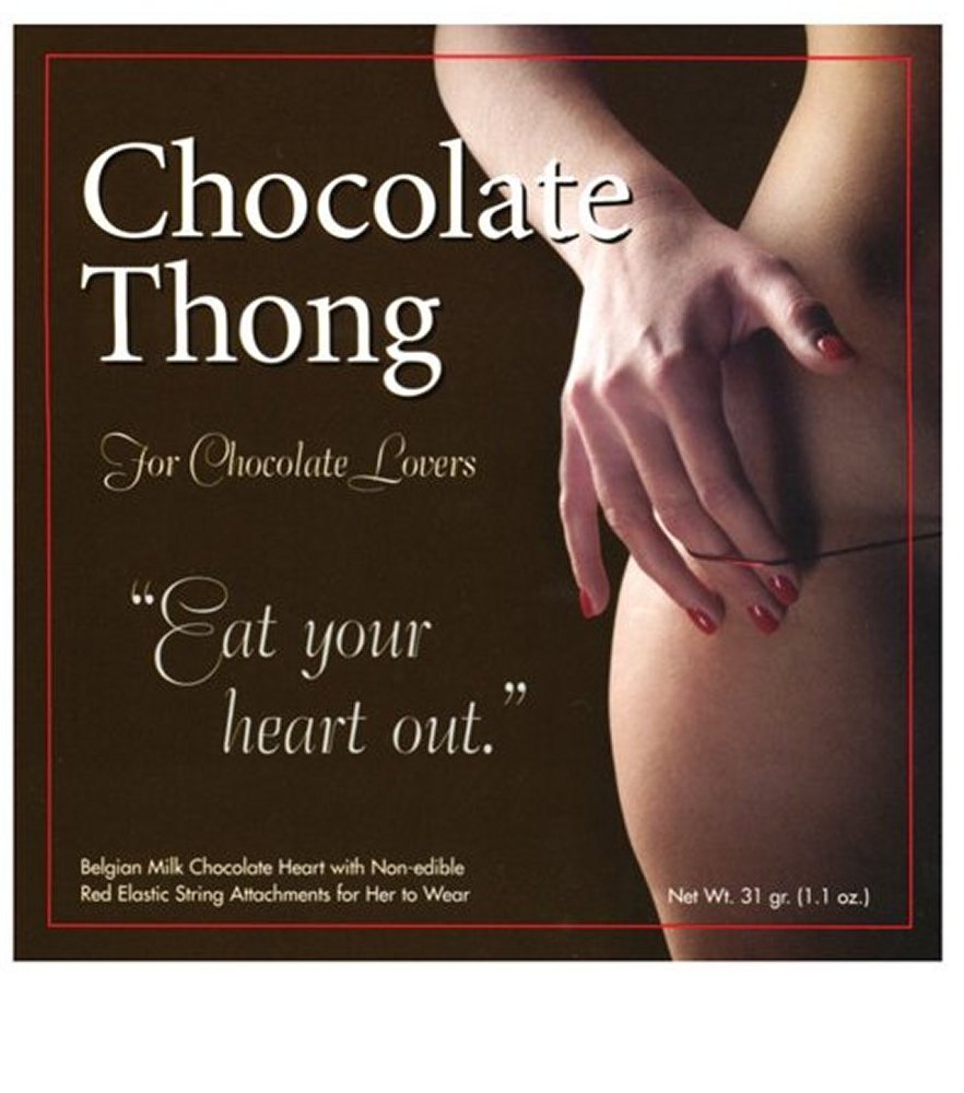 Shop Women's Edible Belgian Chocolate Thong by Hauser Foods