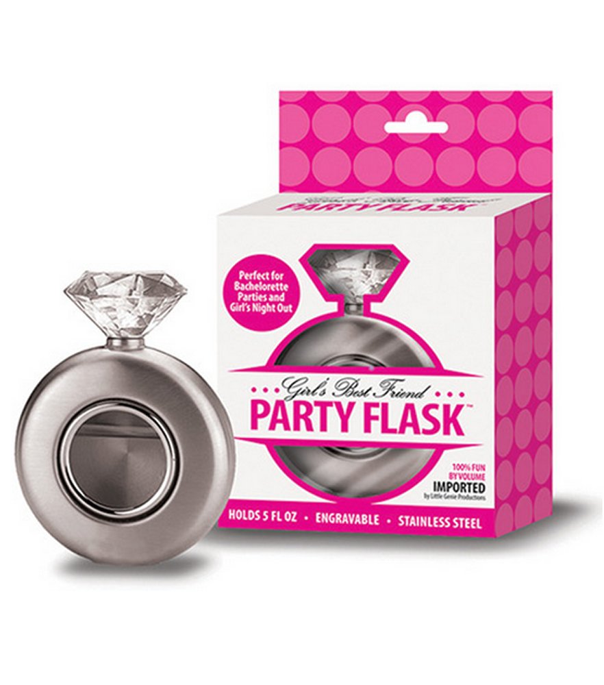 Girls Best Friend Diamond Flask