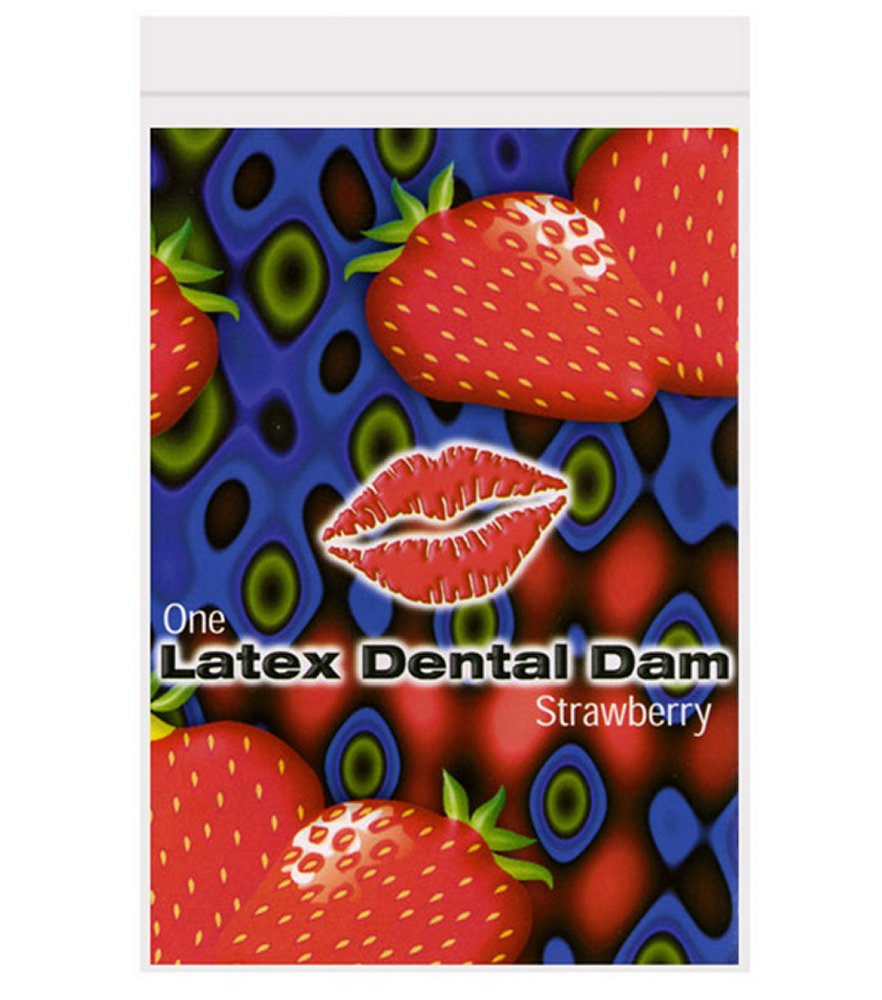Strawberry Flavored Dental Dam