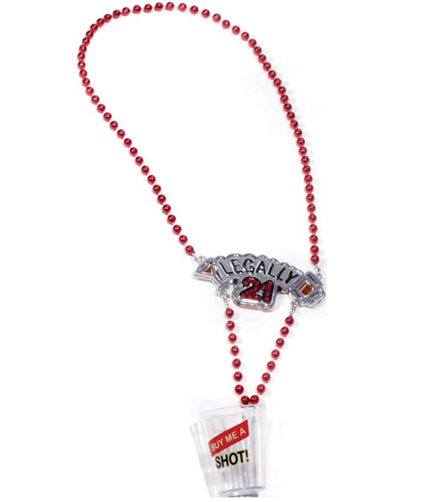 Legally 21 Shot Glass Necklace