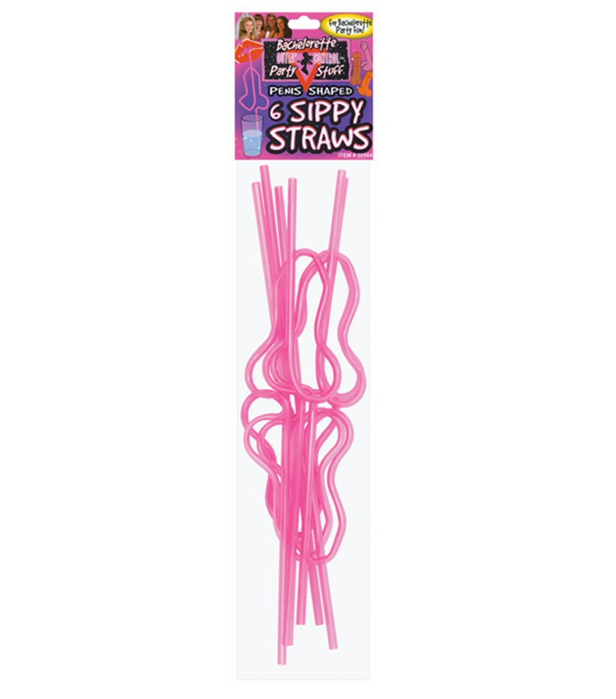 Bachelorette Penis Sippy Straws