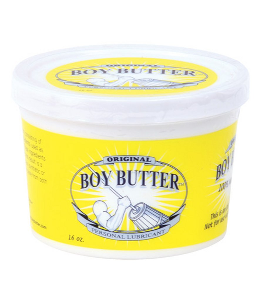 BBL LLC Boy Butter 16oz Tub AND Water Based Lubricant 5ml Foil