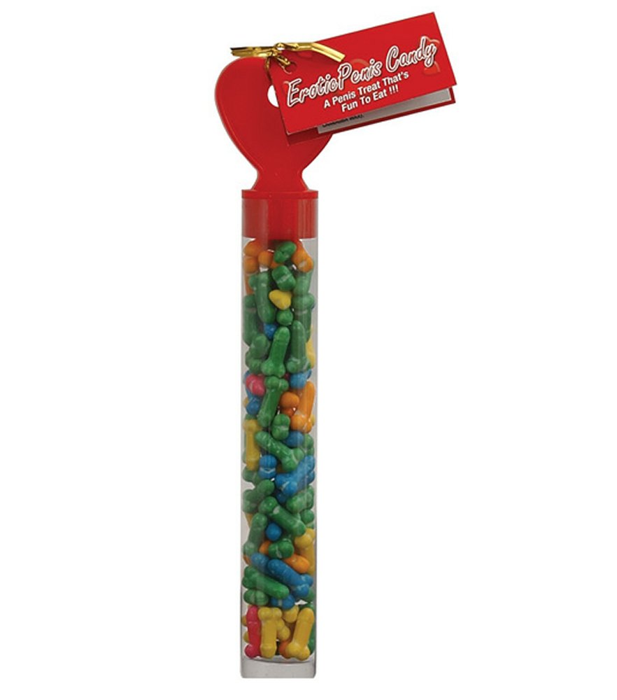 Erotic Penis Candy in Heart Tube