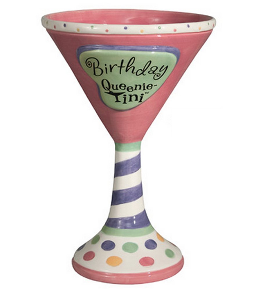 Queenie tinis Birthday Martini Glass