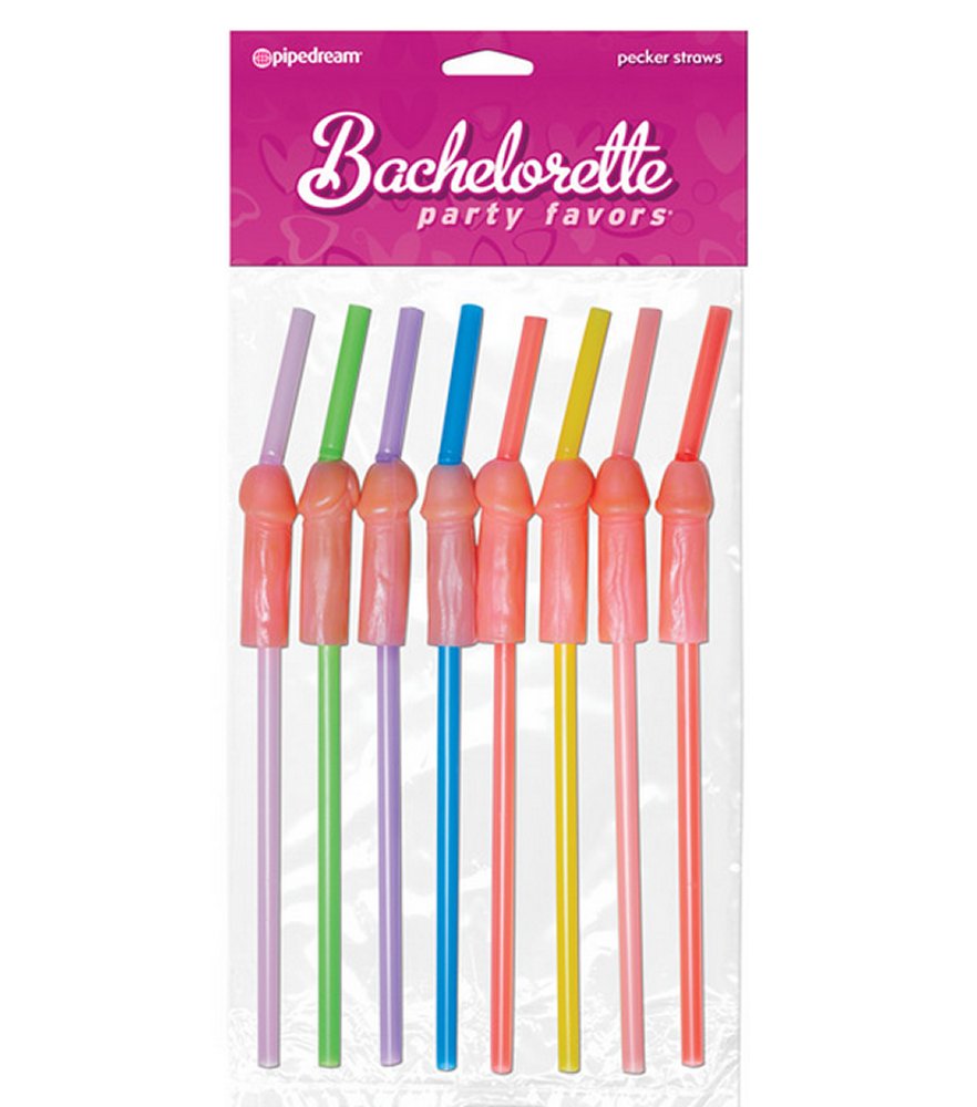 Novelty Penis Straws Bachelorette Party Supplies Decorations Dick Drinking  Favor