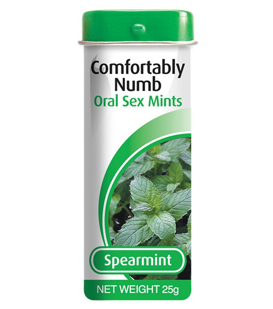 Comfortably Numb Spearmint Mints at CandyWear.com.