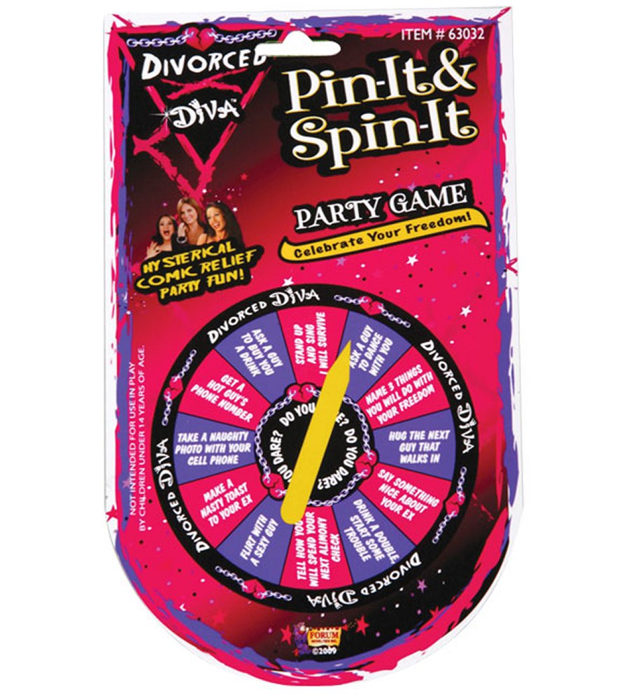 Divorced Diva Pin It & Spin It Game