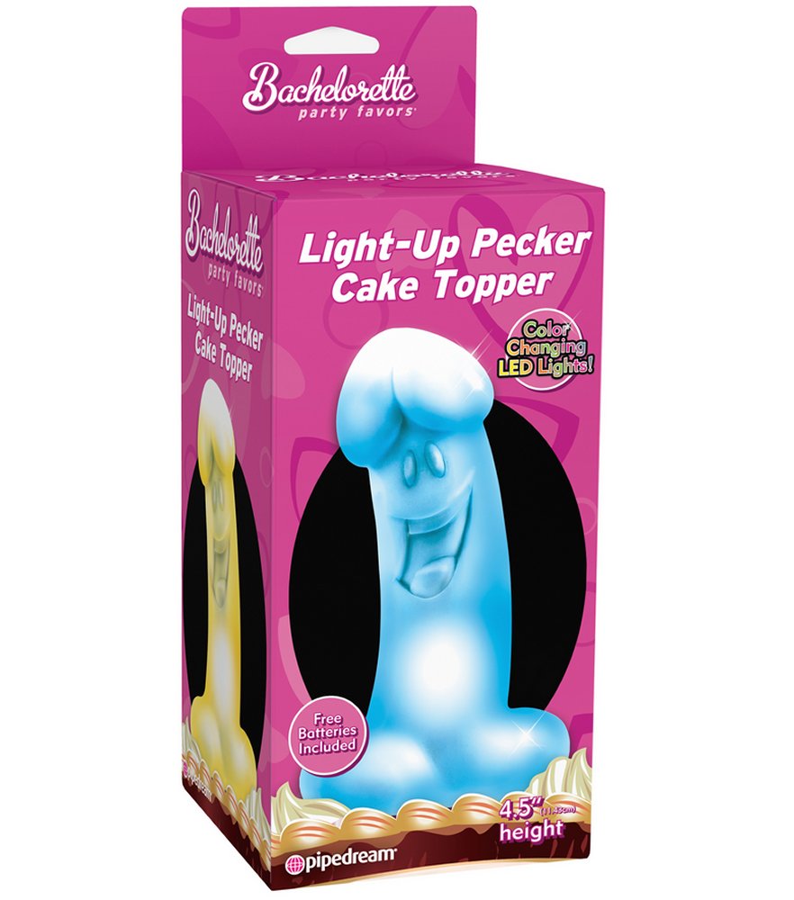 Bachelorette Party Favors Light Up Pecker Cake Topper