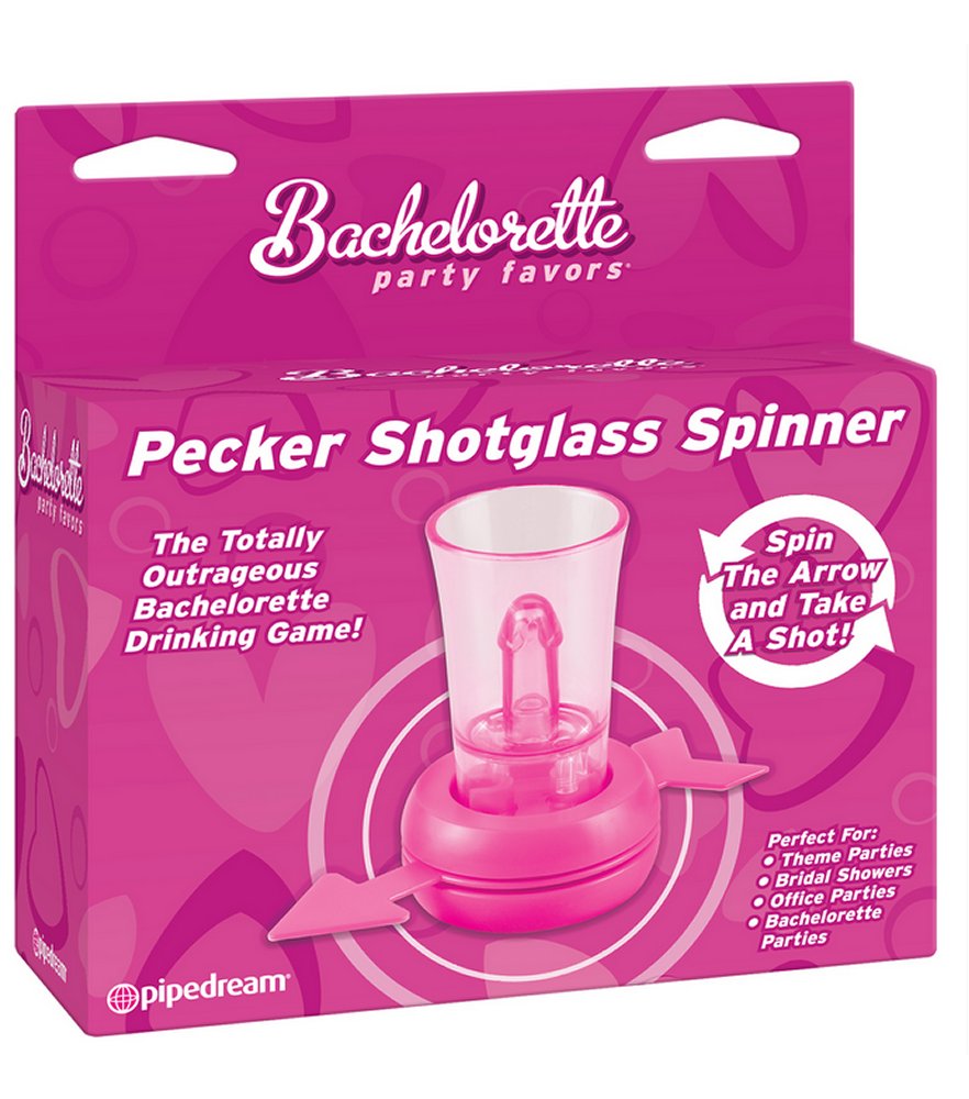 Bachelorette Party Favors Pecker Shot Glass Spinner