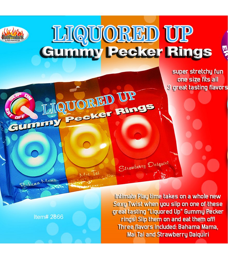 Liquored Up Pecker Gummy Rings